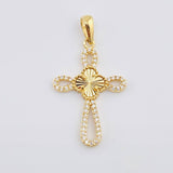 Dije Cruz Trebol 2.05gr / 3.5cm / Oro Amarillo Nac.Esp.  18K *