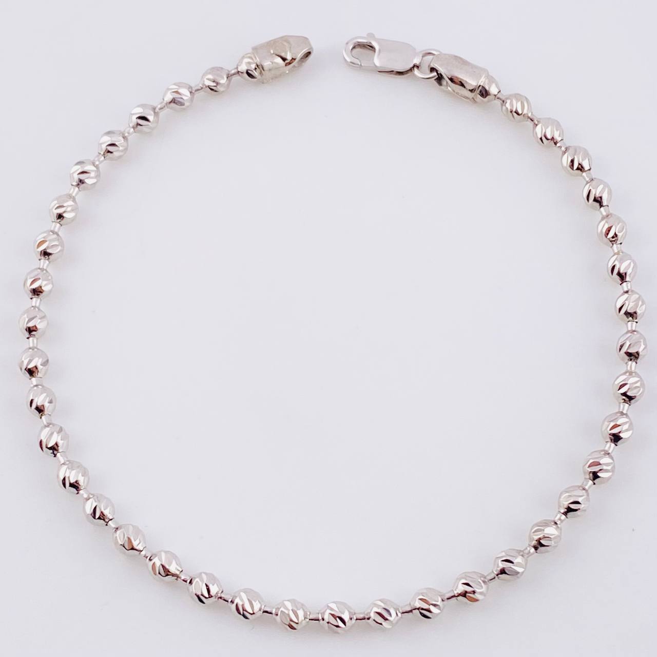Pulso Militar 5.7 g / 19 cm / 3 mm Oro Blanco 18K