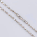 Cadena Militar 17.85 g / 61 cm / 3 mm Oro Blanco 18K