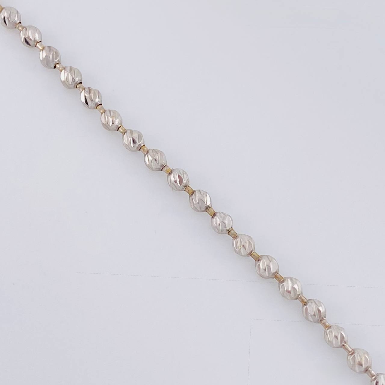 Cadena Militar 17.85 g / 61 cm / 3 mm Oro Blanco 18K