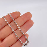 Cadena Militar 17.85 g / 61 cm / 3 mm Oro Blanco 18K