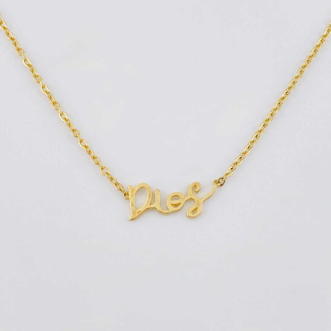 Cadena Aro Seguido Dios 2.55 g / 48 cm / 1.4 mm Oro Amarillo 18K