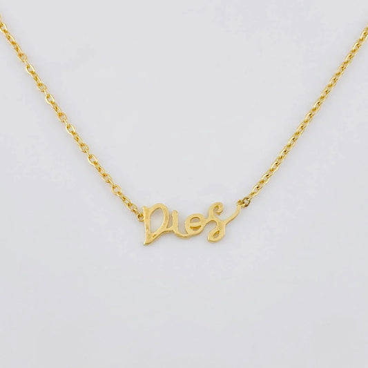Cadena Aro Seguido Dios 2.75 g / 51.5 cm / 1.4 mm Oro Amarillo 18K