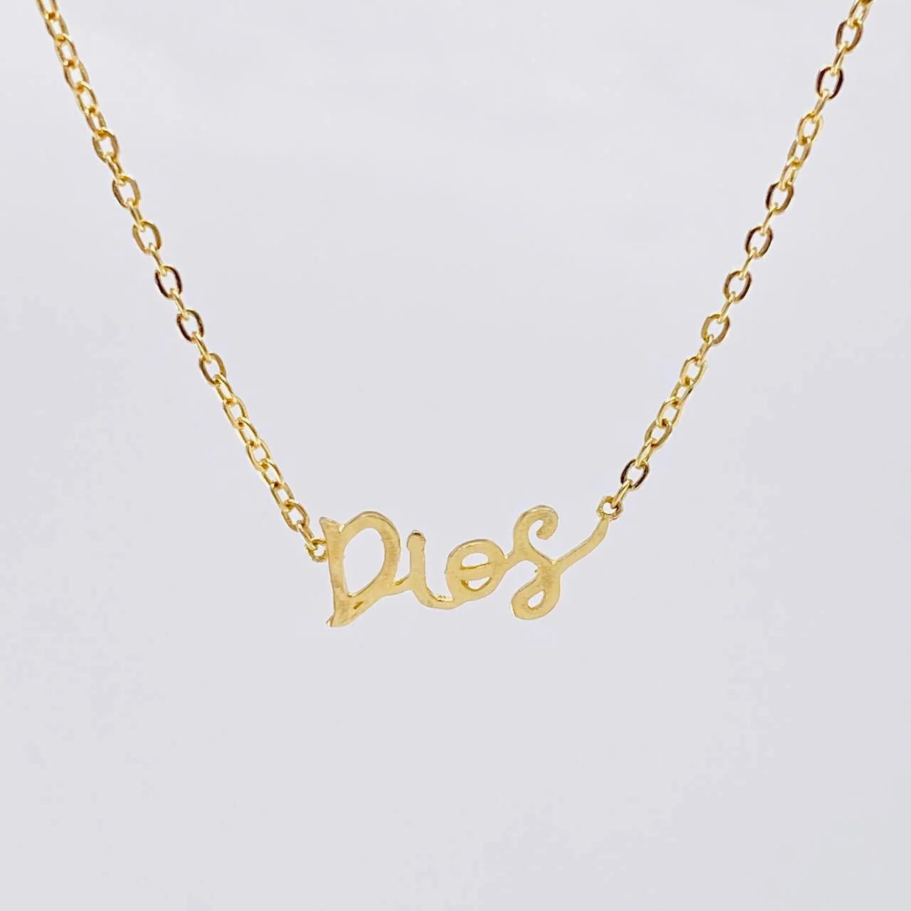 Cadena Aro Seguido Dios 2.6 g / 48.5 cm / 1.4 mm Oro Amarillo 18K