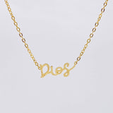 Cadena Aro Seguido Dios 2.5 g / 46.9 cm / 1.3 mm Oro Amarillo 18K