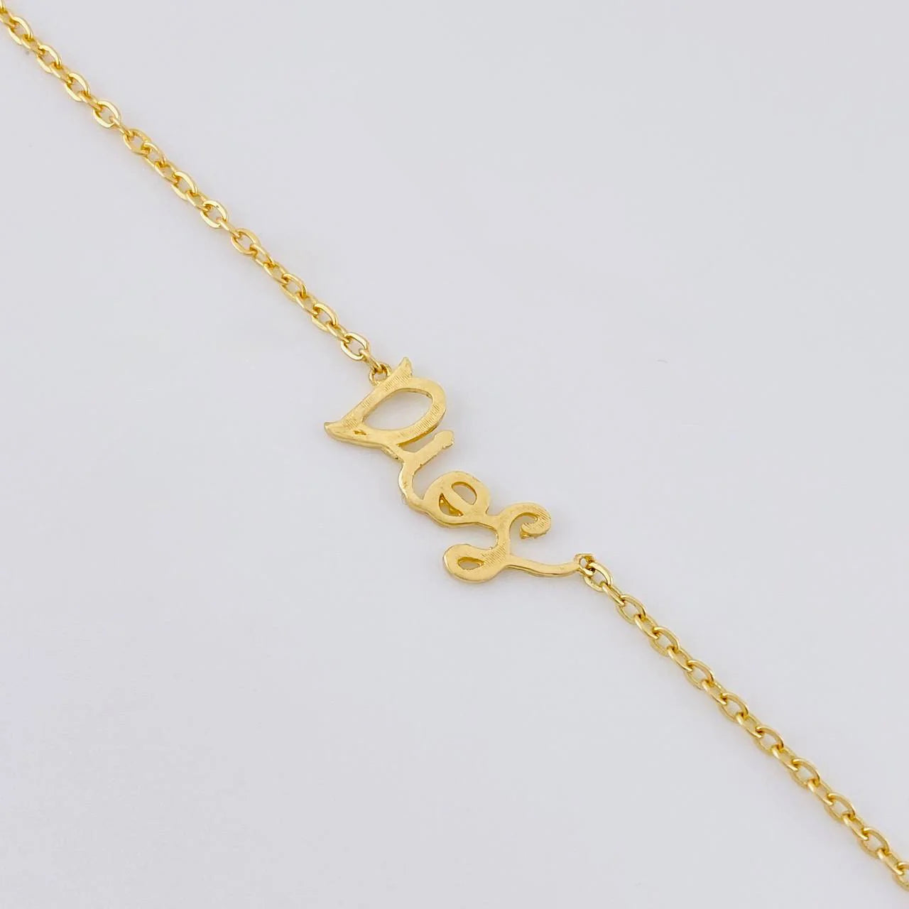 Cadena Aro Seguido Dios 2.75 g / 51.5 cm / 1.4 mm Oro Amarillo 18K
