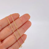 Cadena Aro Seguido Dios 2.75 g / 51.5 cm / 1.4 mm Oro Amarillo 18K