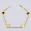 Pulso Militar Trebol Doble Faz 4.3 g / 19.2 cm / 3 mm Oro Amarillo 18K