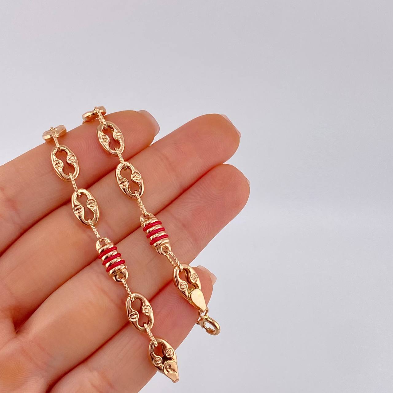 Pulso Rustico Gc 6.45 g / 22.5 cm / 6.3 mm Oro Rosa 18K