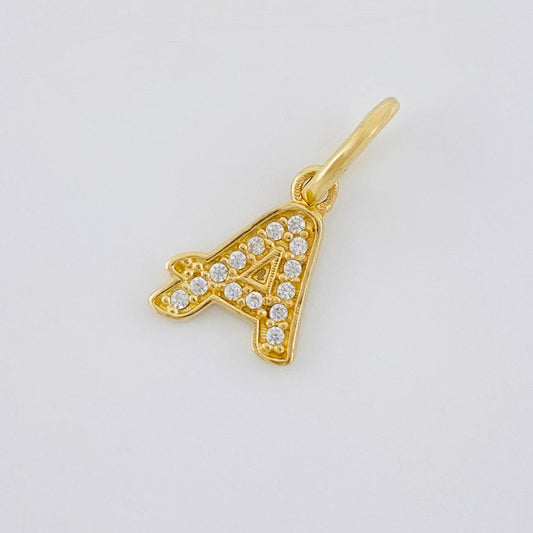 Dije Letra A Cursiva 0.75 g / 2.5 cm Oro Amarillo 18K