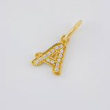 Dije Letra A Cursiva 0.7 g / 2.5 cm Oro Amarillo 18K