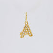 Dije Letra A Cursiva 0.75 g / 2.5 cm Oro Amarillo 18K