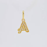 Dije Letra A Cursiva 0.7 g / 2.5 cm Oro Amarillo 18K