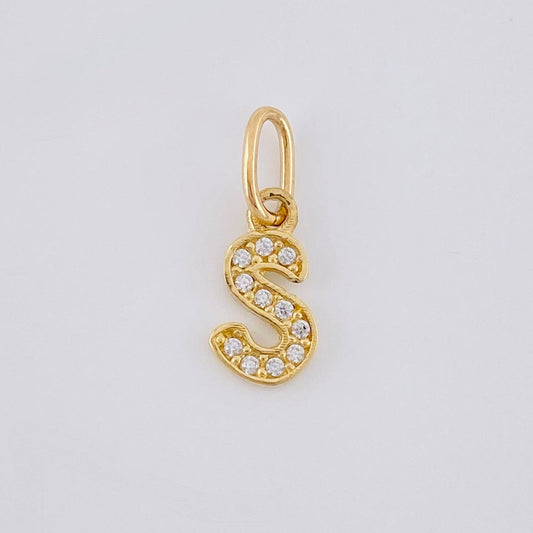 Dije Letra S Cursiva 0.55 g / 2.5 cm Oro Amarillo 18K