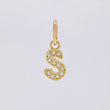 Dije Letra S Cursiva 0.45 g / 2.5 cm Oro Amarillo 18K