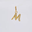 Dije Letra M Cursiva 0.6 g / 2.5 cm Oro Amarillo 18K