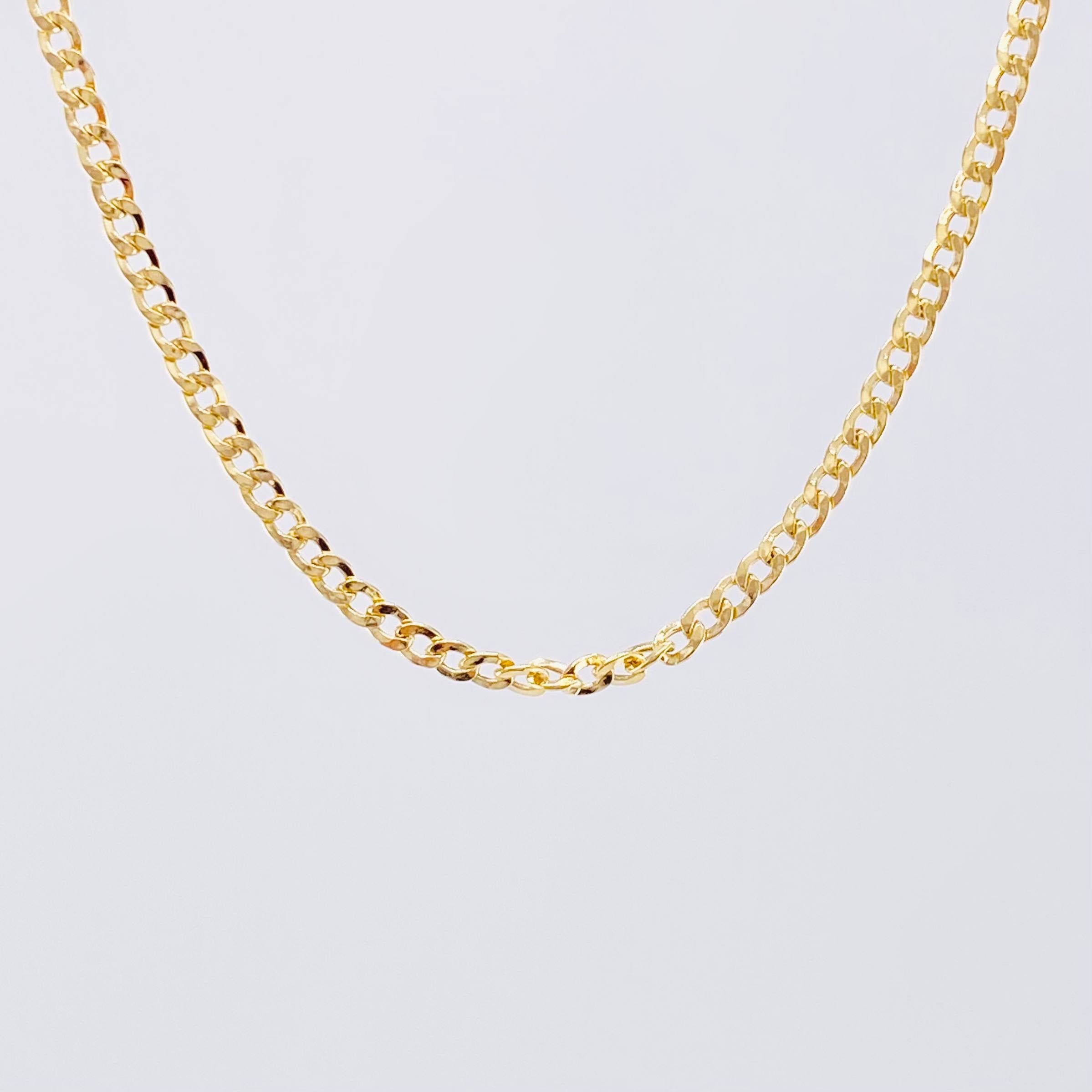 Cadena Cubana 1.95g / 40cm / 2.3mm Oro Amarillo 18K