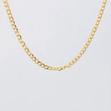 Cadena Cubana 2.35g / 45cm / 2.2mm Oro Amarillo 18K
