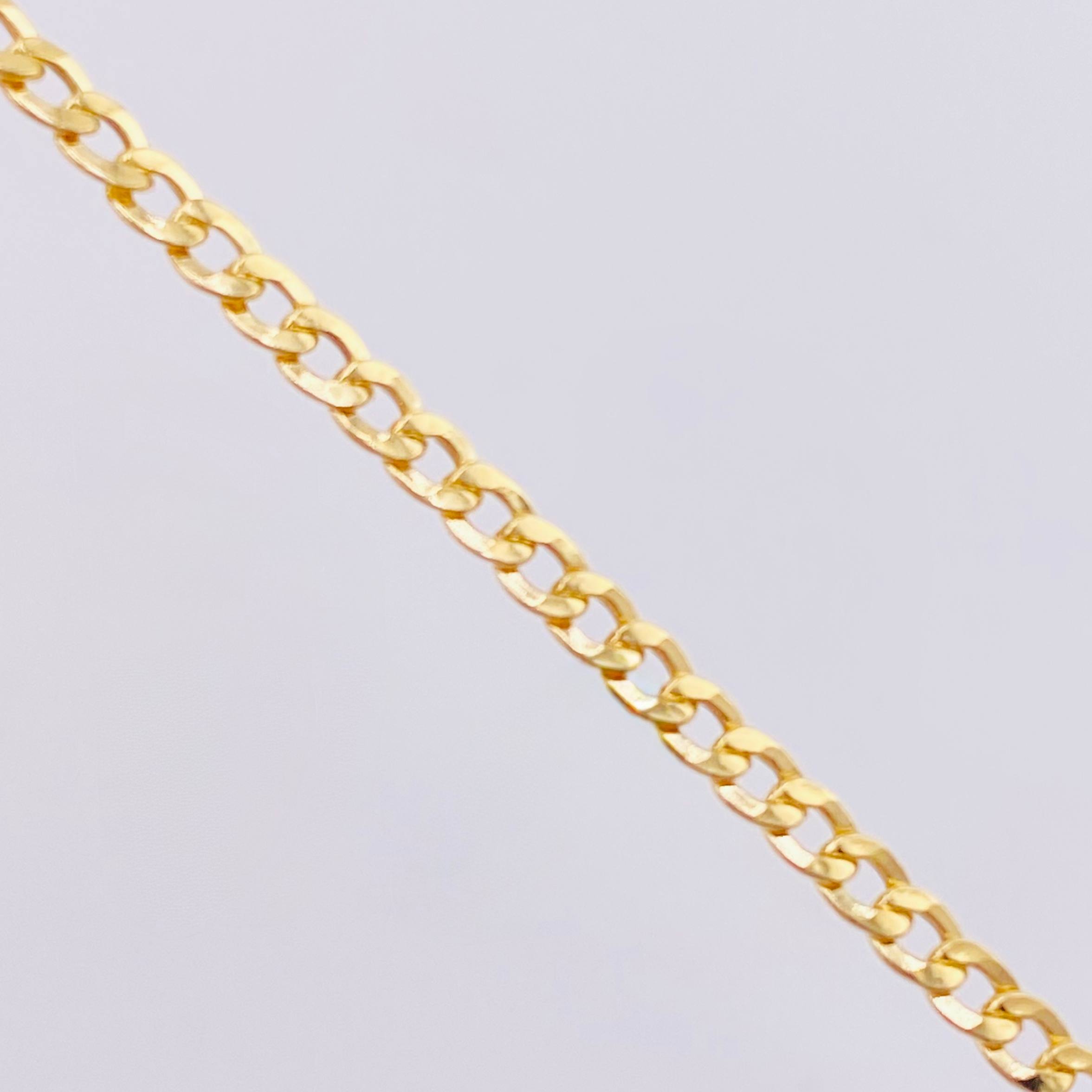 Cadena Cubana 1.95g / 40cm / 2.3mm Oro Amarillo 18K