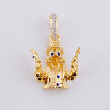 Dije Pato Pistolas 2.4g / 2.6cm Oro Amarillo 18K