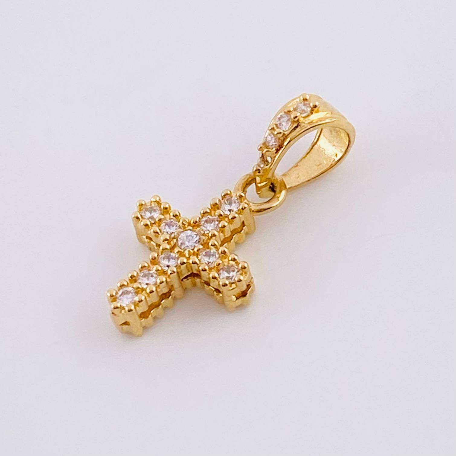 Dije Cruz Doble 1g / 1.7cm Oro Amarillo 18K