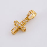 Dije Cruz Doble 1g / 1.7cm Oro Amarillo 18K