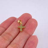Dije Cruz Doble 1g / 1.7cm Oro Amarillo 18K