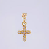 Dije Cruz Doble 1g / 1.7cm Oro Amarillo 18K