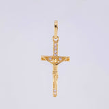 Dije Cruz Cristo 0.85g / 2.8cm Oro Amarillo 18K