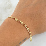 Pulso Figaro 1.6gr / 19cm / +1 Oro 18K