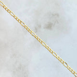 Pulso Figaro 1.45gr / 18.5cm / 2.4mm Oro Amarillo +1 18K