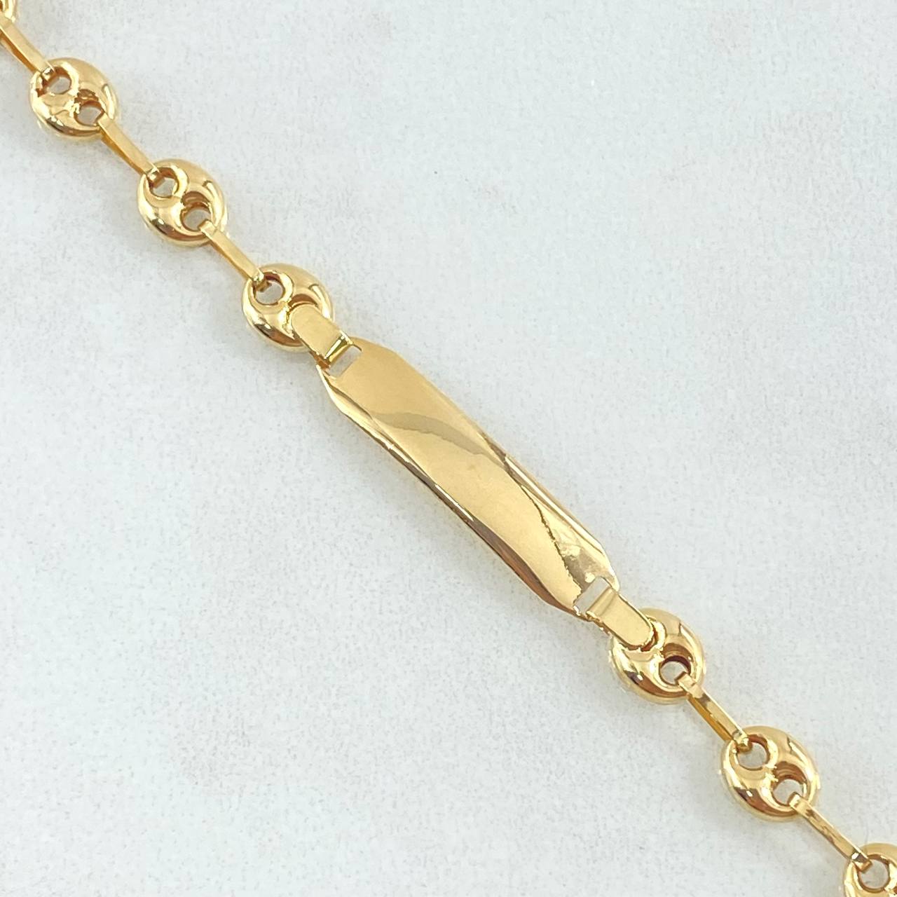Pulso Bebé GC Placa Bordeada 2.75gr / 17cm / Oro 18K ©