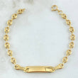Pulso Bebé GC Placa Bordeada 1.8gr / 14cm / Oro 18K ©