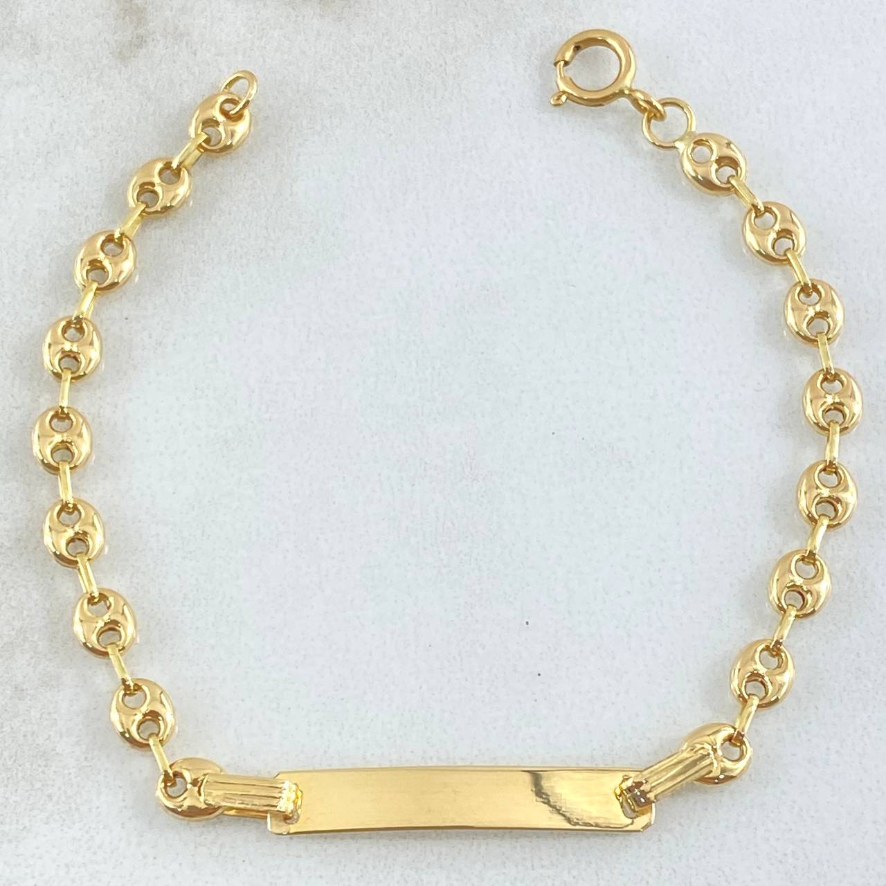 Pulso Bebé GC Placa Rectangular 1.75gr / 14cm / Oro 18K ©