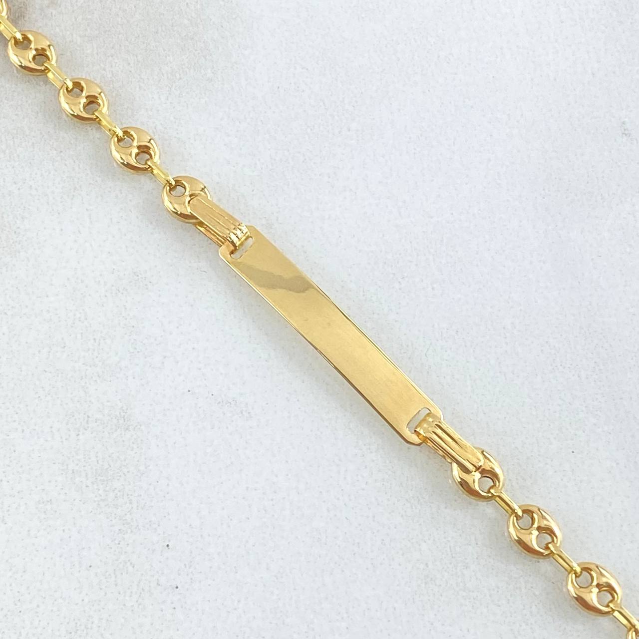 Pulso Bebé GC Placa Rectangular 1.75gr / 14cm / Oro 18K ©