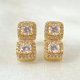 Topos Halo Cuadrado 3.95gr / 1.5cm / Oro 18K ©