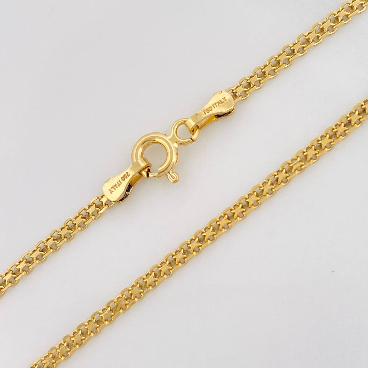 Pulso Chino 2.55g / 18.5cm / 2.36mm Oro Amarillo 18K