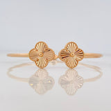 Pulso Aro Trebol 6.75g / 17cm / 2mm Oro Rosa 18K