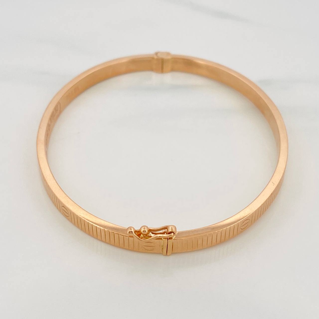 Pulso Aro Tornillo 6.4g / 17cm / 4mm Oro Rosa 18K