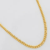 Cadena Cubana 3.8g / 60cm / 2.3mm Oro Amarillo 18K