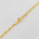 Cadena Escalera Volga 3.3g / 60cm / 2.4mm Oro Amarillo 18K