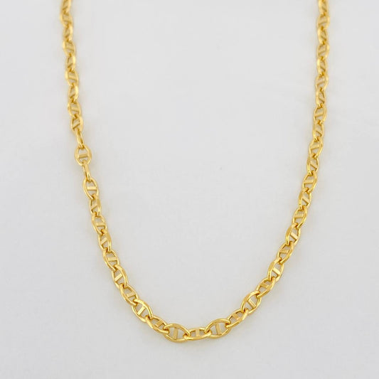 Cadena Escalera Volga 3.55g / 60cm / 2.4mm Oro Amarillo 18K