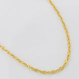 Cadena Escalera Volga 3.55g / 60cm / 2.4mm Oro Amarillo 18K
