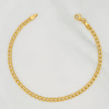 Pulso Cubano 2.45g / 20cm / 3.2mm Oro Amarillo 18K