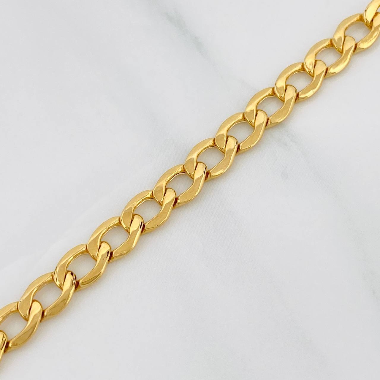 Pulso Cubano 4.3g / 19cm / 5.2mm Oro Amarillo 18K