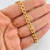 Pulso Cubano 4.3g / 19cm / 5.2mm Oro Amarillo 18K