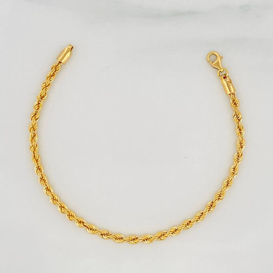 Pulso Lazo 2.7g / 18cm / 3.1mm Oro Amarillo 18K