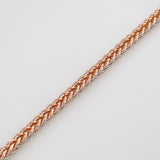 Pulso Franco 2g / 20cm / 1.85mm Dos Oros Blanco Rosa 18K