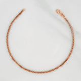 Pulso Franco 2g / 20cm / 1.85mm Dos Oros Blanco Rosa 18K