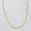 Cadena Escalera Plana Diamantada 3.7g / 60cm / 1.74mm Tres Oros 18K